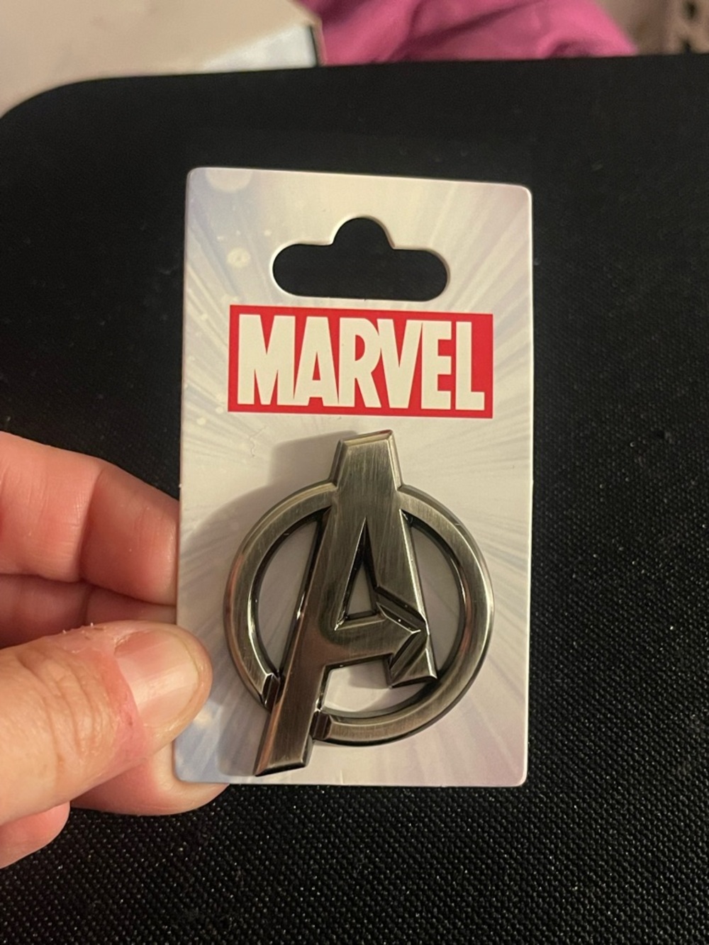 Marvel Silver/Gray Avengers Emblem Pin